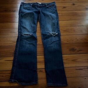 Hollister Women's Dark Blue Boot Cut Jeans
